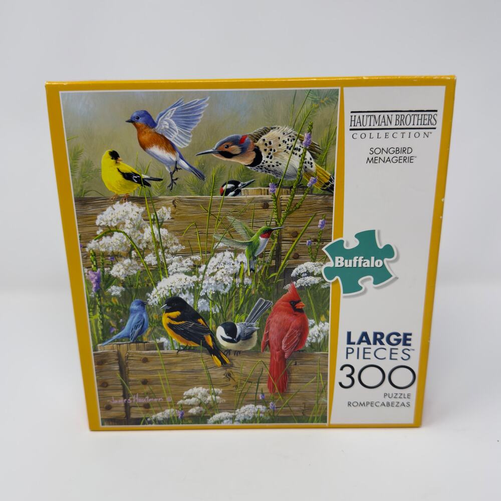 Buffalo Songbird Menagerie 300 Large Piece Jigsaw Puzzle